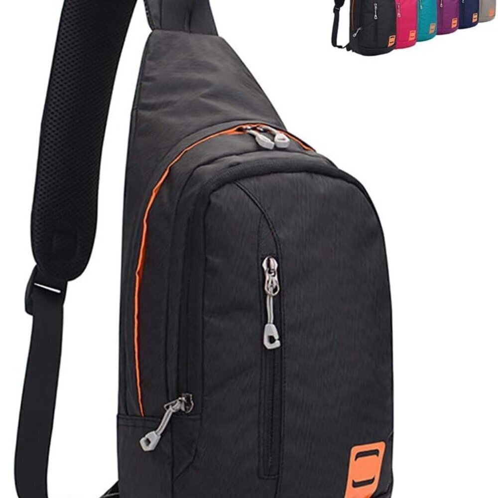 Small Waterproof Nylon Sling Backpack Unisex Cros… - image 1